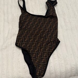 Fendi Open Back One Piece Bathing suit